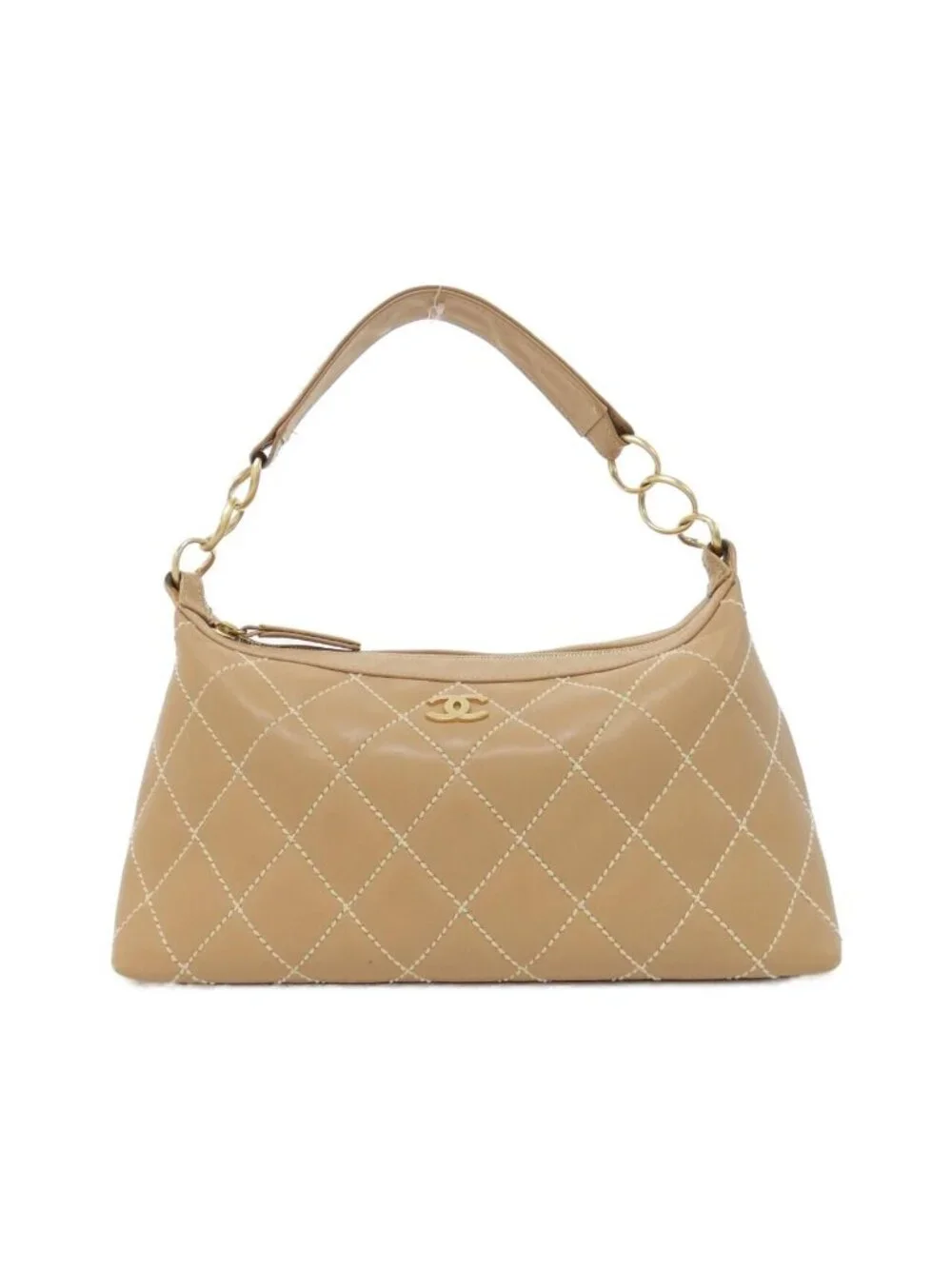 Chanel Vintage Wild Stitch Line Shoulder Bag